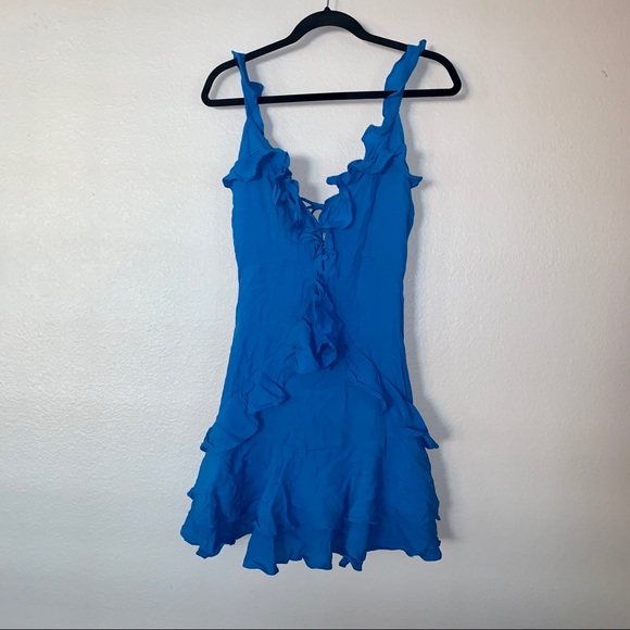 NWT Lulu’s Ruffle Mini Dress - Picture 5 of 7